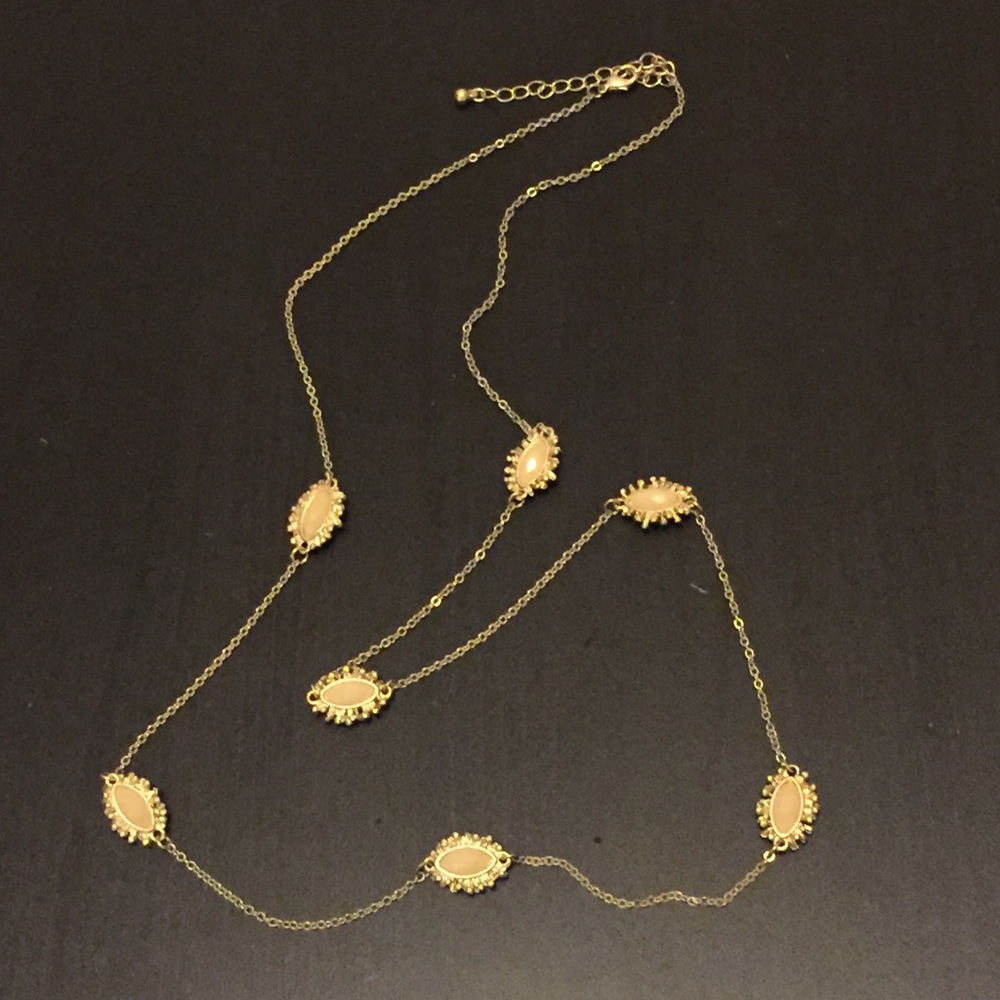 Blush & Gold Station Necklace